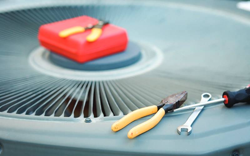 toolbox on air conditioner